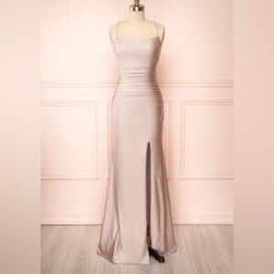 Scala Strapless Cream Dress